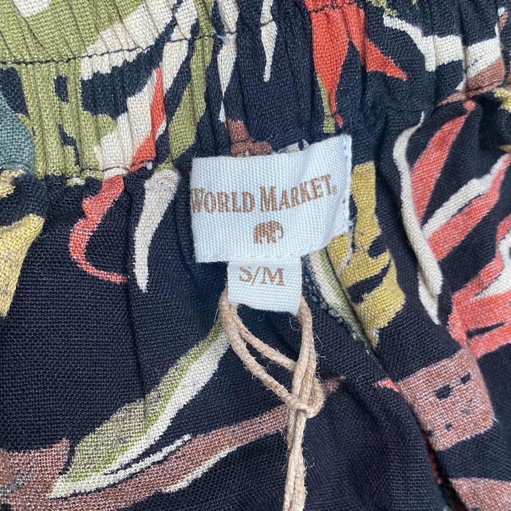 World Market pants Boho Harem Palazzo size S/M NWT - Picture 6 of 6